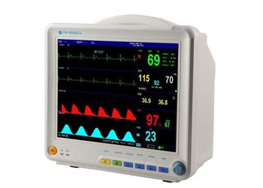 12,1 pulgadas - monitor paciente del alto LCD color de la resolución con 6 parámetros estándar ECG, RESP, NIBP, SPO2, 2-TEMP, PR/HR