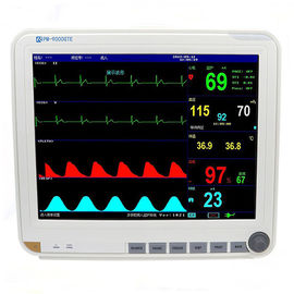 Alarma doble auto de la exhibición de TFT LCD del color de 15 pulgadas multi - monitor paciente del parámetro con 6 parámetros estándar