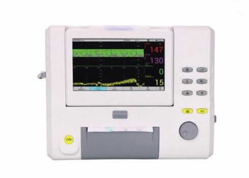 10,2” luces de monitor fetales del monitor paciente del multiparámetro de la pantalla de visualización y diseño compacto simples utilizar