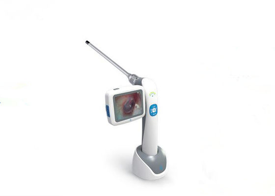 Endoscopio video médico del otoscopio de Digitaces de la pantalla flexible de la cámara del oído para la garganta de la nariz del oído