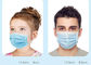 Agite al PPE disponible azul de la mascarilla para COVID-19 con el tamaño del 17.5*9.5cm 50pcs/caja usada en lugares médicos no-