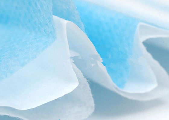 Mascarilla facial desechable azul Wave PPE para COVID-19